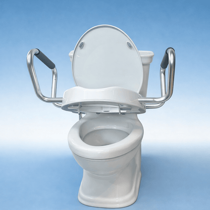 All-in-One Toilet Safety System with Bidet Seat and Support Arms - Marine Dana Store